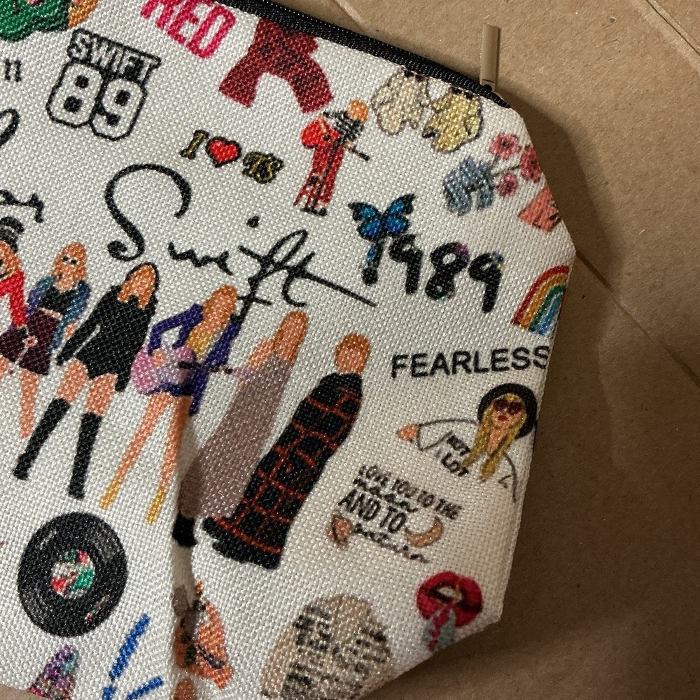 Taylor Swift Makeup Pencil Bag Swiftie Eras Tour NEW - Picture 4 of 7